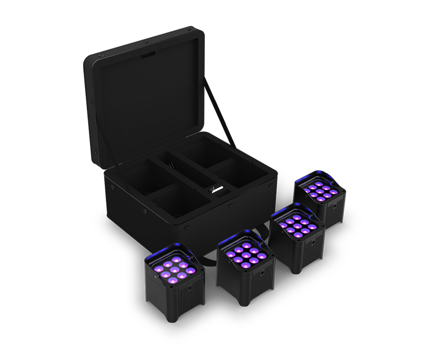 CHAFPH9IPX4 - CHAUVET DJ Freedom Par H9 IP X4 4 PACK Battery Uplighter 9x10W RGBAW and UV LEDs Image 1