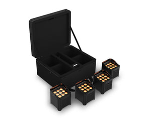 CHAFPQ9X4 - CHAUVET DJ Freedom Par Q9 X4 4 PACK Battery Uplighter 9x6W RGBA LEDs Black Image 1