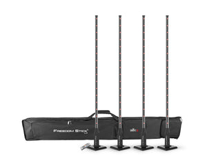 CHAFSTX4 - CHAUVET DJ Freedom Stick X4 4 PACK Free Standing Battery LED Batton Inc Case Image 1