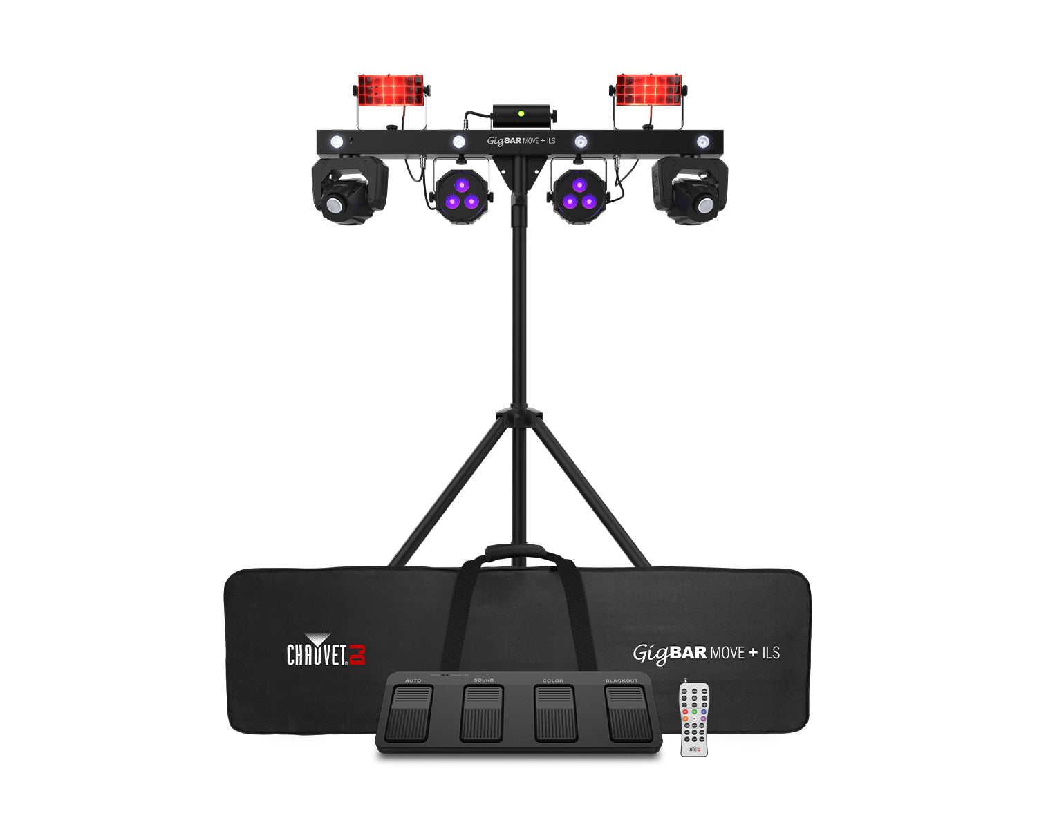 CHAGBMPILS - CHAUVET DJ GigBAR Move and ILS 5in1 Lighting Bar Mover or Derby or Wash or Laser or Strobe Image 1