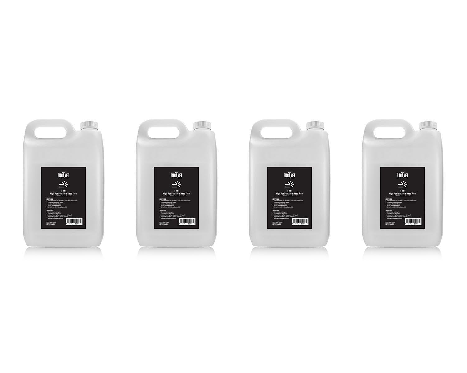 CHAHF5X4 - CHAUVET DJ HF5 BOX OF 4 x 5 Litre Bottle High Performance Haze Fluid Image 1