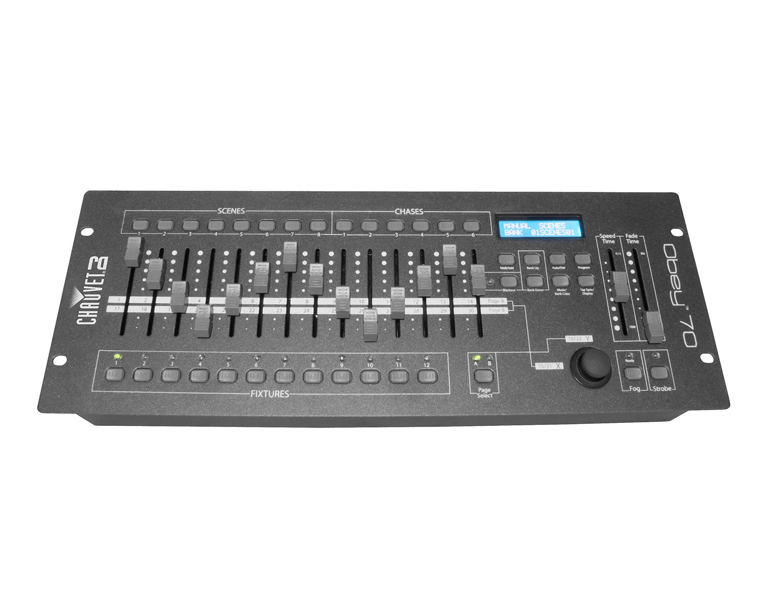 CHAO70 - CHAUVET DJ Obey 70 DMX Controller 384 Channels or 12 32 Channel 4U Image 1