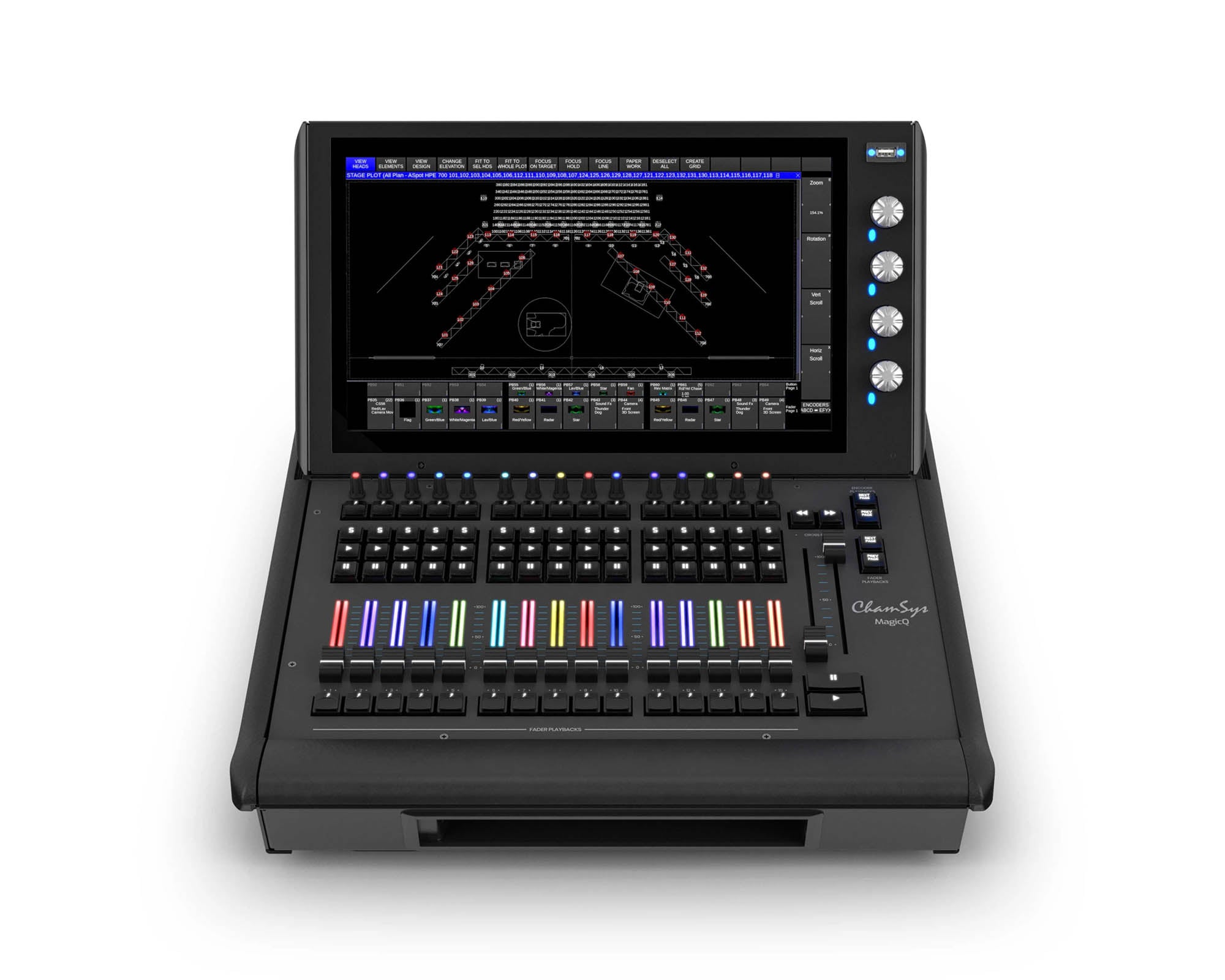 CHSMQ500MSW - ChamSys MagicQ MQ500M Stadium Wing Console for 30 Extra Playbacks Image 1