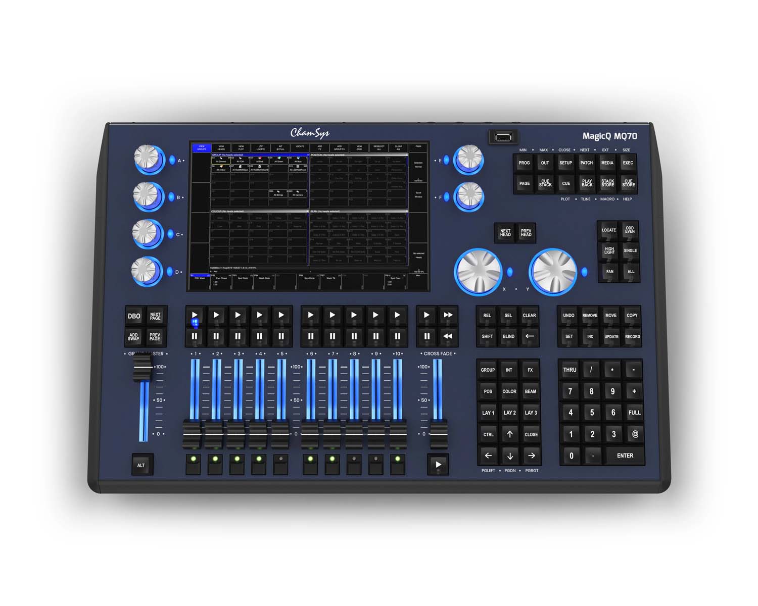 CHSMQ70 - ChamSys MagicQ MQ70 24 Universe Compact Lighting Control Console Image 2