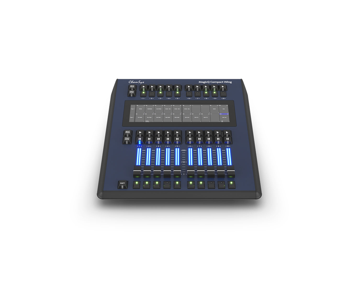 CHSMQCWING - ChamSys MagicQ Compact Wing with 20 Playbacks and Touch Screen Image 1