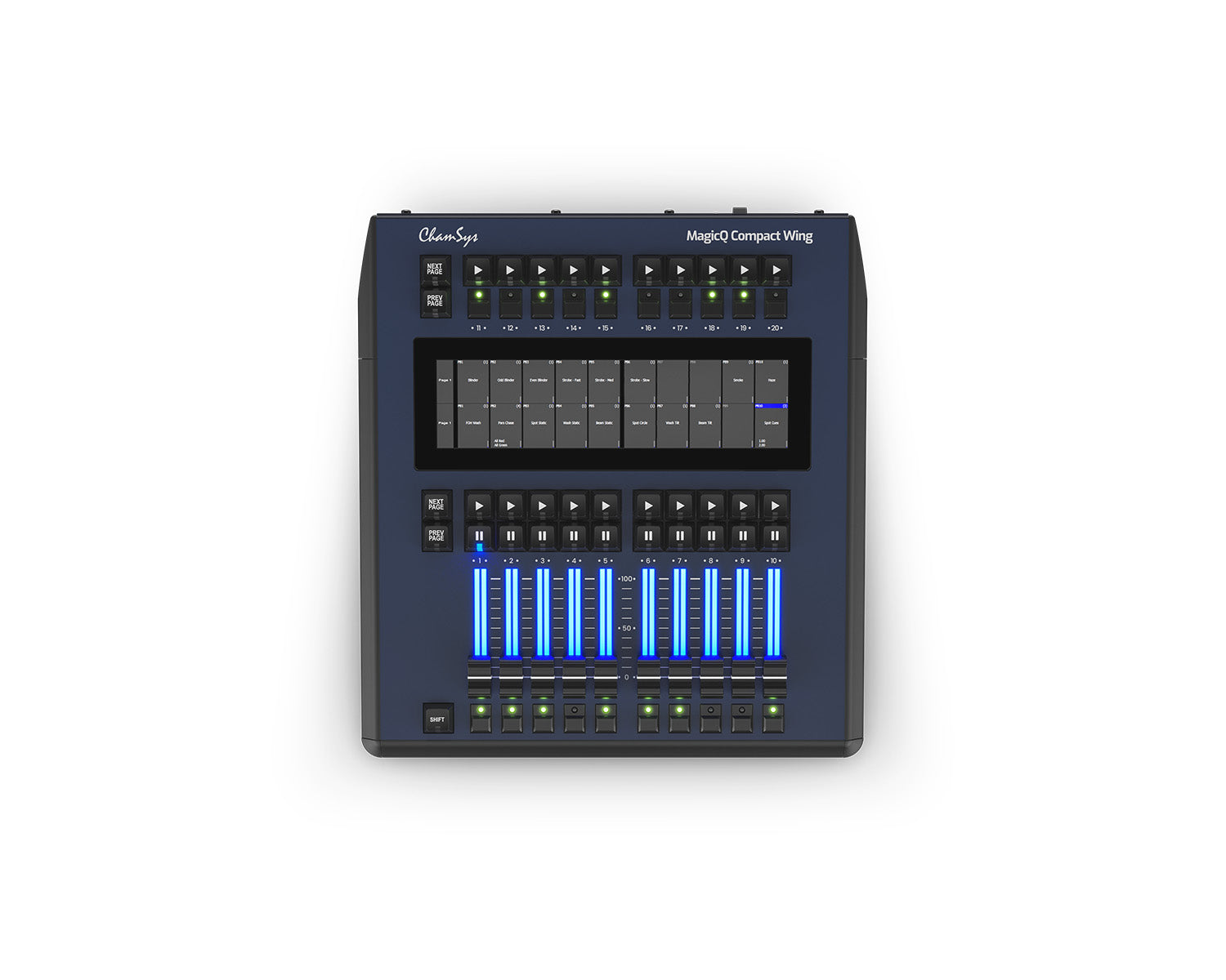 CHSMQCWING - ChamSys MagicQ Compact Wing with 20 Playbacks and Touch Screen Image 2