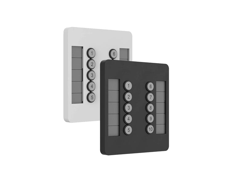 CHSSSWPEU - ChamSys GeNetix 10Scene Wall Plate Dual Pack 2xBlk or 2xWht Faceplates EU Image 1