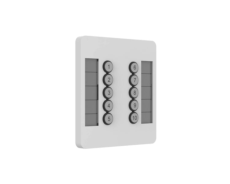 CHSSSWPEU - ChamSys GeNetix 10Scene Wall Plate Dual Pack 2xBlk or 2xWht Faceplates EU Image 2