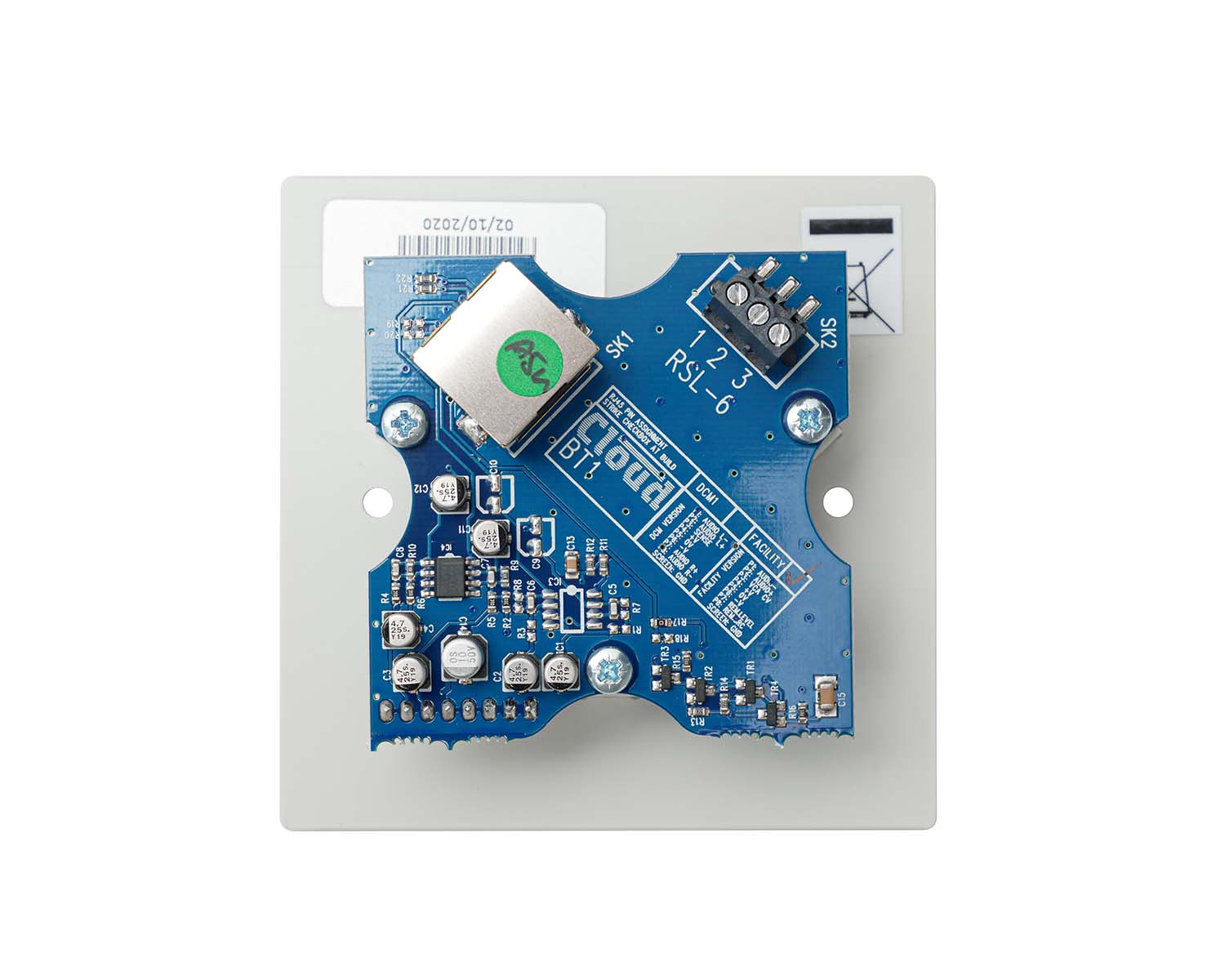 CLOBT1FW - Cloud BT 1FW Bluetooth Facility Input Plate Z4 or 46Series or MA40 White Image 2