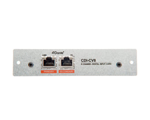 CLOCDICV8 - Cloud CDI CV8 8Ch Dante Card for CV2500 or CV4250 or CV8125 Amplifiers Image 2