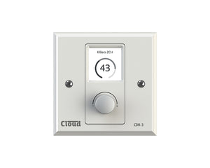 CLOCDR3W - Cloud CDR 3W Ethernet Digital Wall Plate Controller for CXA White Image 1