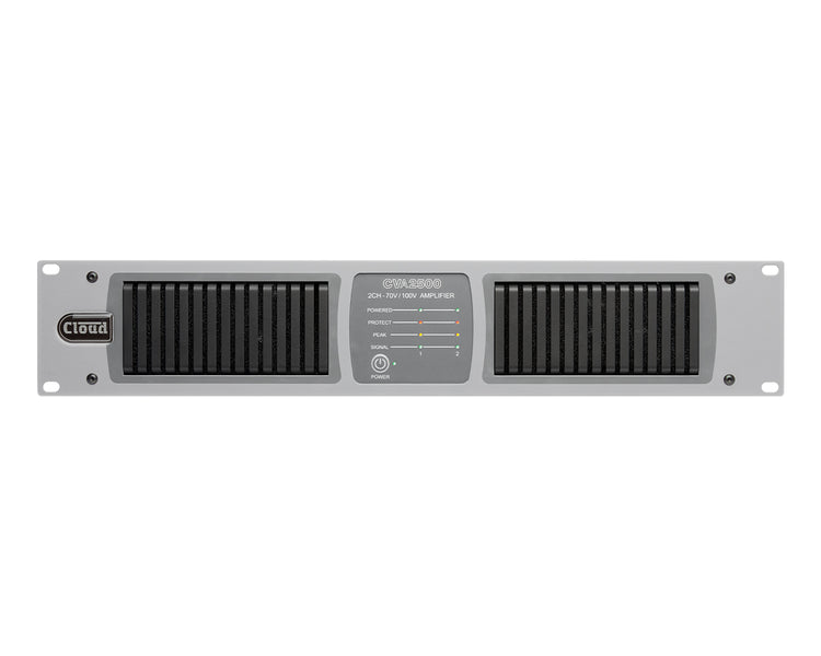 CLOCVA2500 - Cloud CVA2500 Energy Efficient Power Amp with DSP 2x500W LowZ or 100V 2U Image 1