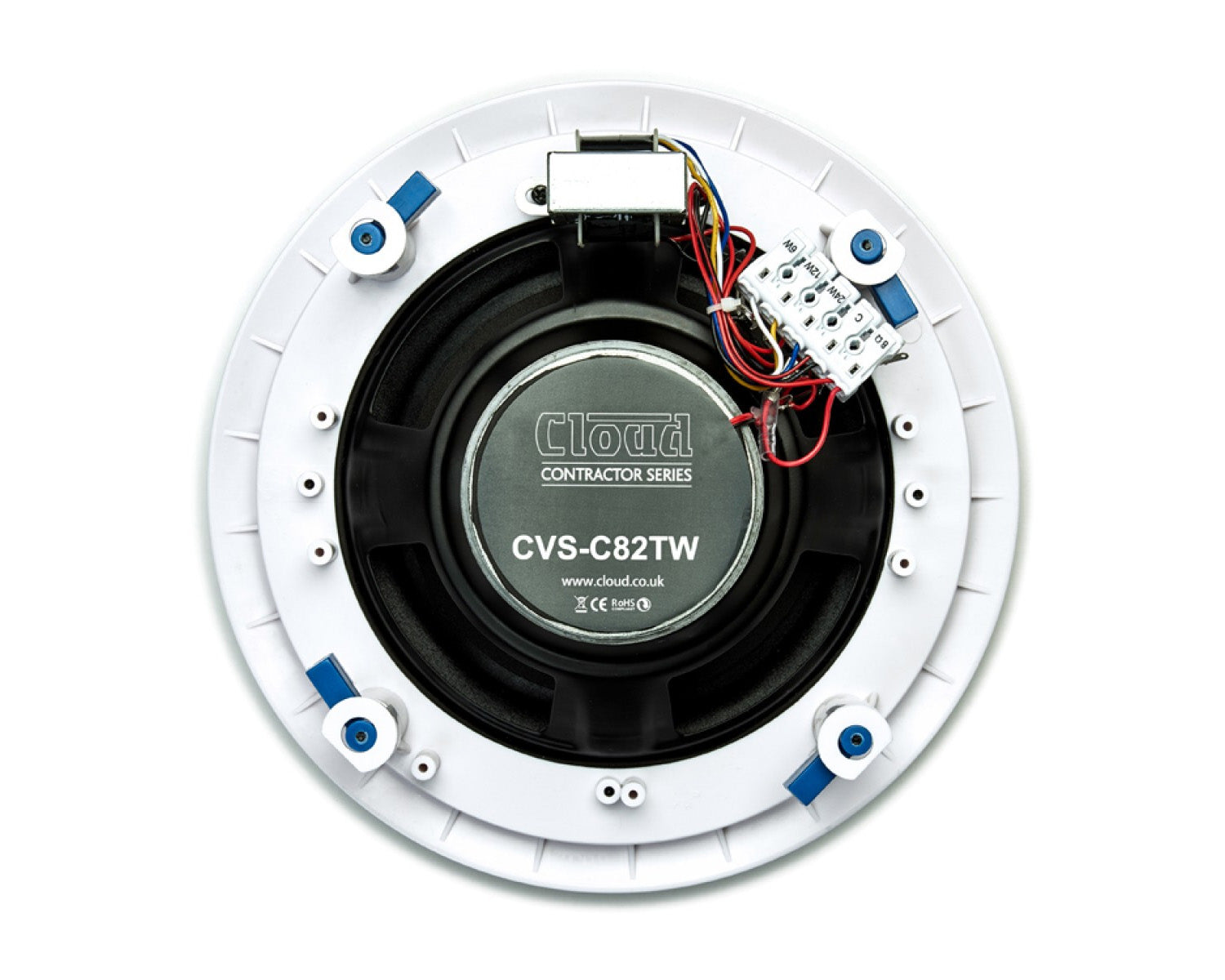 CLOCVSC82TW - Cloud Contractor CVS C82TW 8inch 2 Way Ceiling Speaker 50W 8ohm or 24W 100V White Image 2