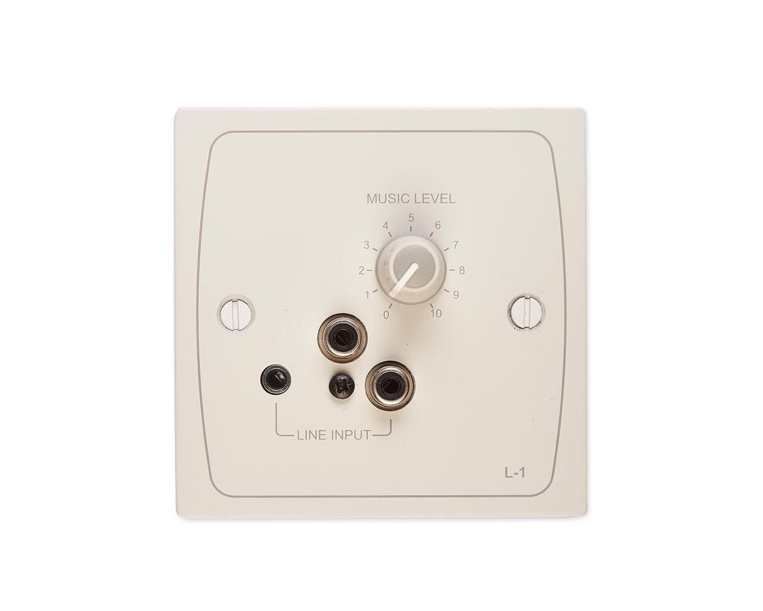CLOL1W - Cloud L 1W Line Level Active Input and Volume Lvl Plate (use FPA 1) White Image 1