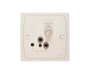 CLOL1W - Cloud L 1W Line Level Active Input and Volume Lvl Plate (use FPA 1) White Image 1