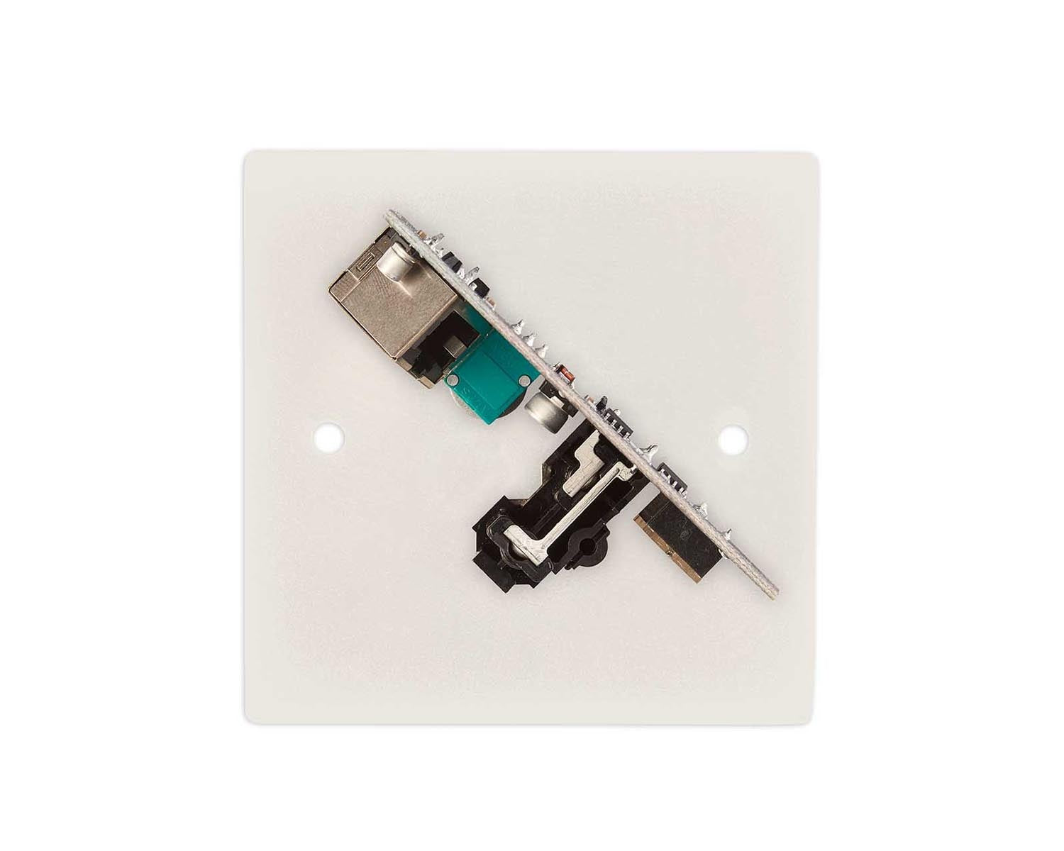 CLOL1W - Cloud L 1W Line Level Active Input and Volume Lvl Plate (use FPA 1) White Image 2