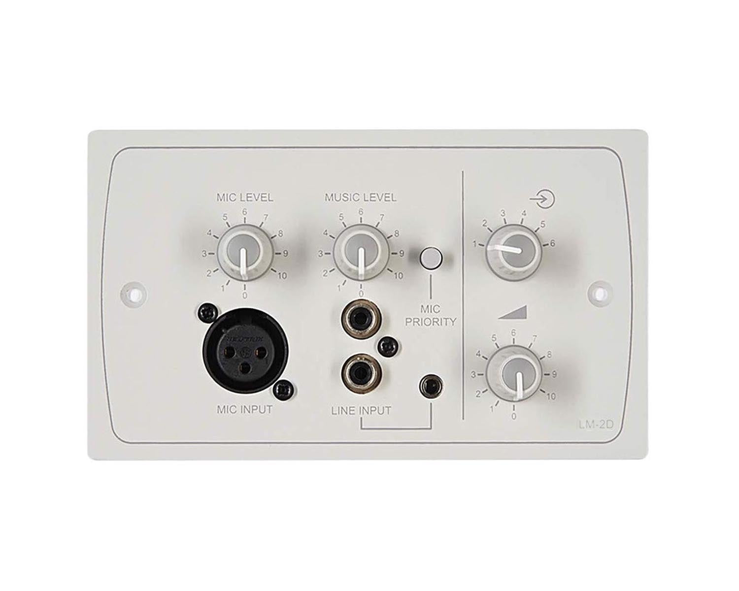 CLOLM2W - Cloud LM 2W Line or Mic or Remote Active Input Plate (use RJ45 and FPA 1) White Image 1