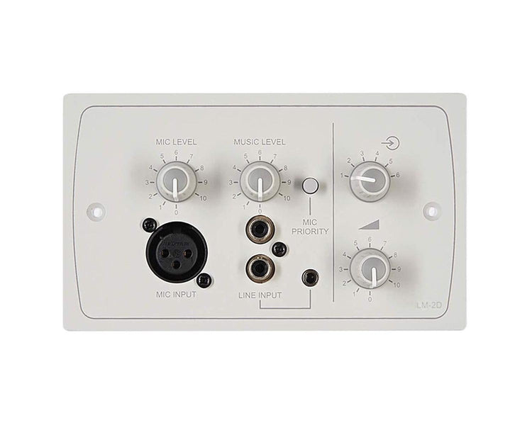 CLOLM2W - Cloud LM 2W Line or Mic or Remote Active Input Plate (use RJ45 and FPA 1) White Image 1