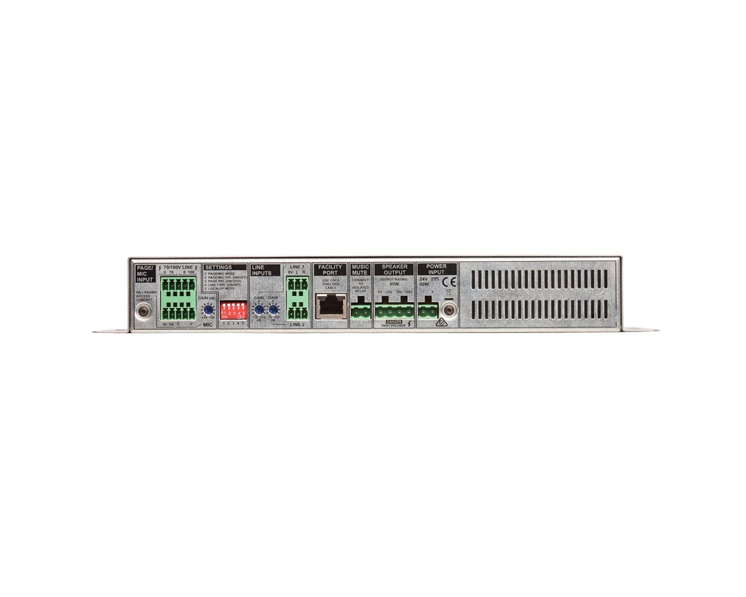 CLOMA40T - Cloud MA40T Energy Star Mini Amplifier with Facility Port 40W 100V Image 3