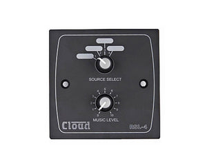 CLORSL4B - Cloud RSL 4B Remote 4 Source or Volume Control Wall Plate Black Image 1