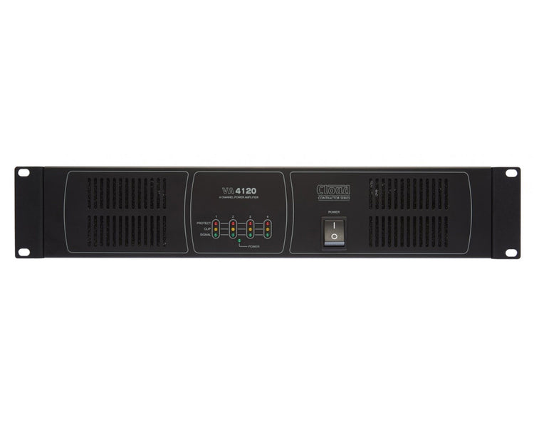 CLOVA4120 - Cloud Contractor VA4120 Power Amp 4 x120W 4ohm or 100V Line 2U Image 1