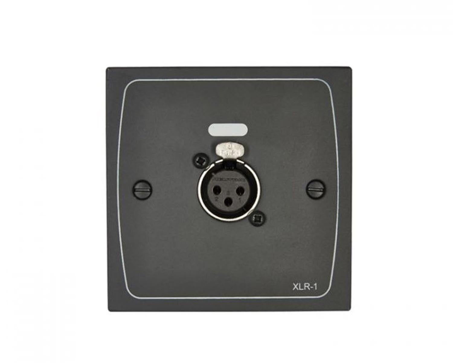 CLOXLRF1B - Cloud XLR F1B XLR Input Module Wall Plate 3 Pin XLR Female Black Image 1