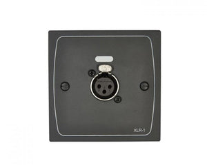 CLOXLRF1B - Cloud XLR F1B XLR Input Module Wall Plate 3 Pin XLR Female Black Image 1