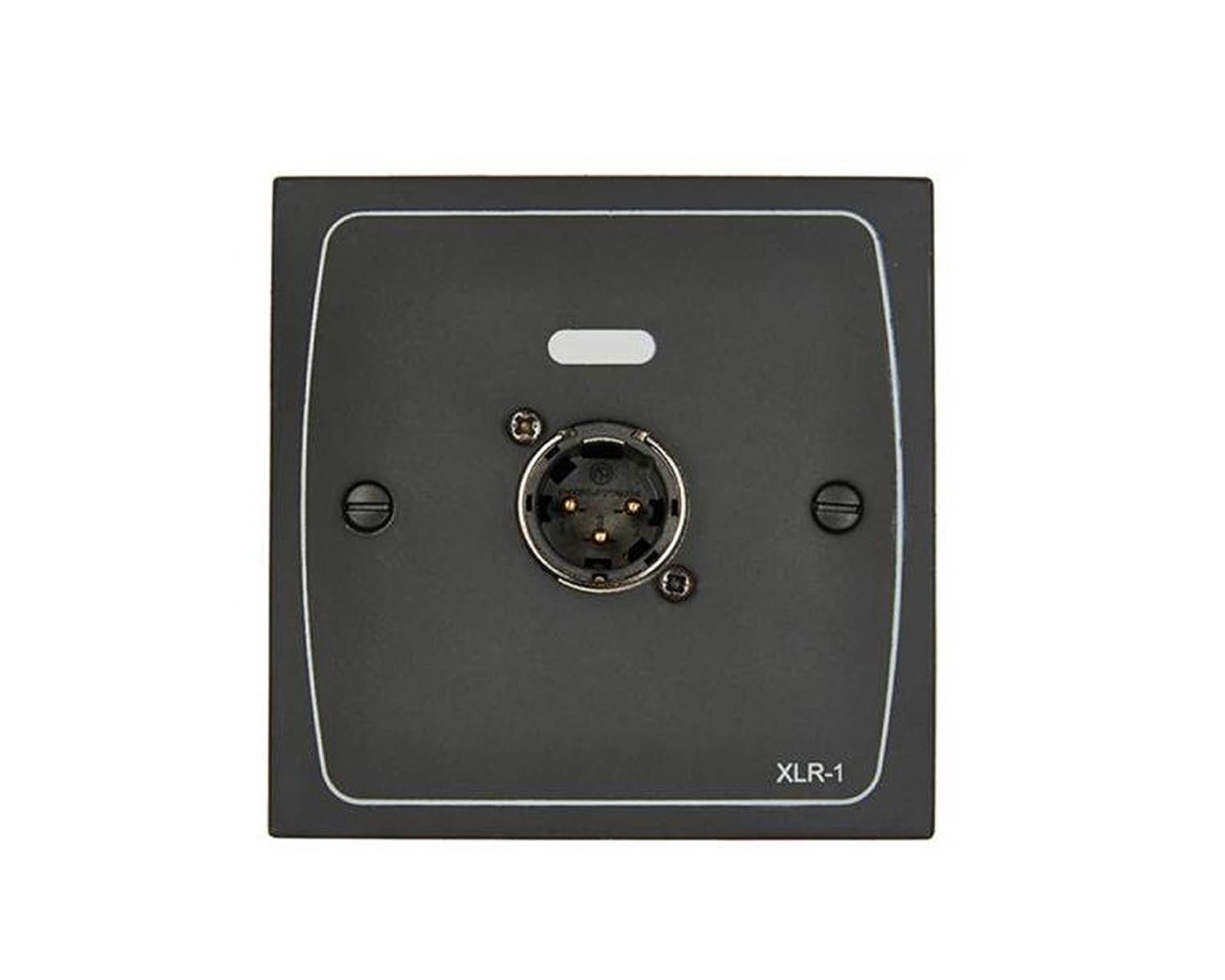 CLOXLRM1B - Cloud XLR M1B XLR Input Module Wall Plate 3 Pin XLR Male Black Image 1