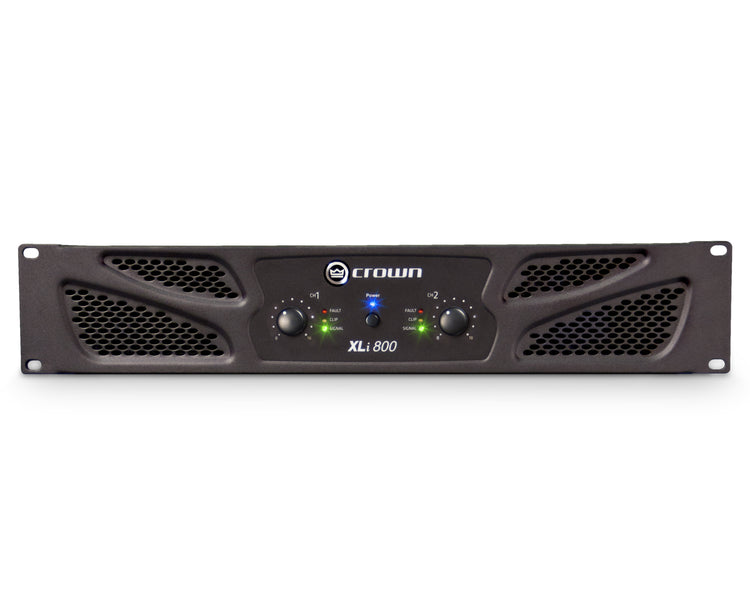CROXLI800 - Crown XLi 800 Rugged Power Amp 2 x 300W @ 4ohm 2U Image 1