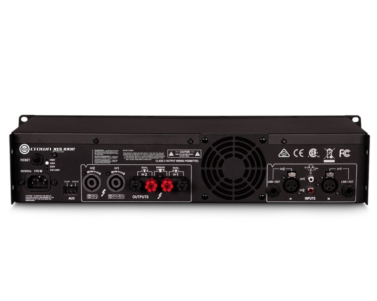 CROXLS1002 - Crown XLS 1002 DriveCore 2 Power Amp with DSP 2x350W @ 4ohm 2U Image 2
