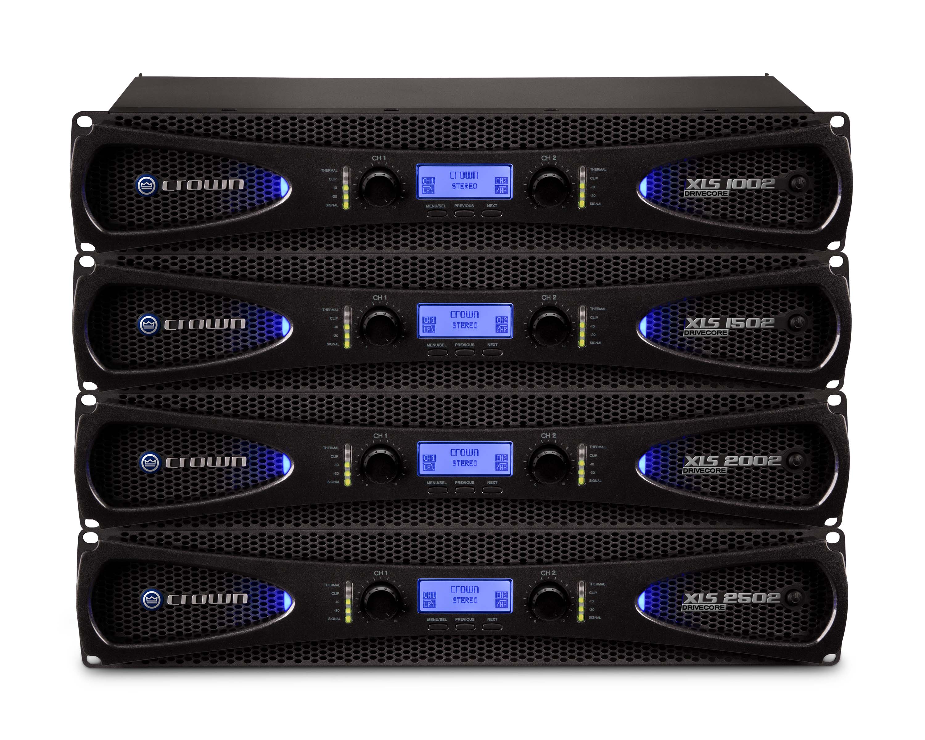 CROXLS1002 - Crown XLS 1002 DriveCore 2 Power Amp with DSP 2x350W @ 4ohm 2U Image 3