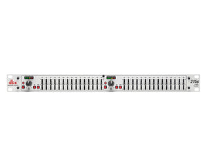DBX215S - dbx 215S Dual 15 Band Equaliser Silver 2 or 3 Octave Jack or XLR 1U Image 1