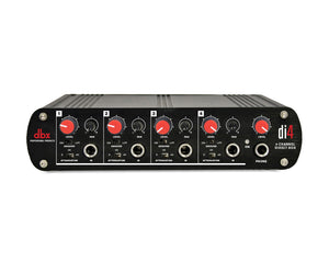 DBXDI4 - dbx Di4 Active 4 Channel DI Box with Stereo Line Mixer Image 1