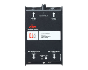 DBXDJDI - dbx DJDi 2 Channel Passive DI Box 2xJack In and 2xBalanced XLR Out Image 2