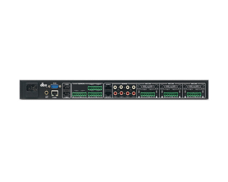 DBXZP1260M - dbx ZonePro 1260m 12x6 6xMic In Zone Processor With Display 1U Image 2