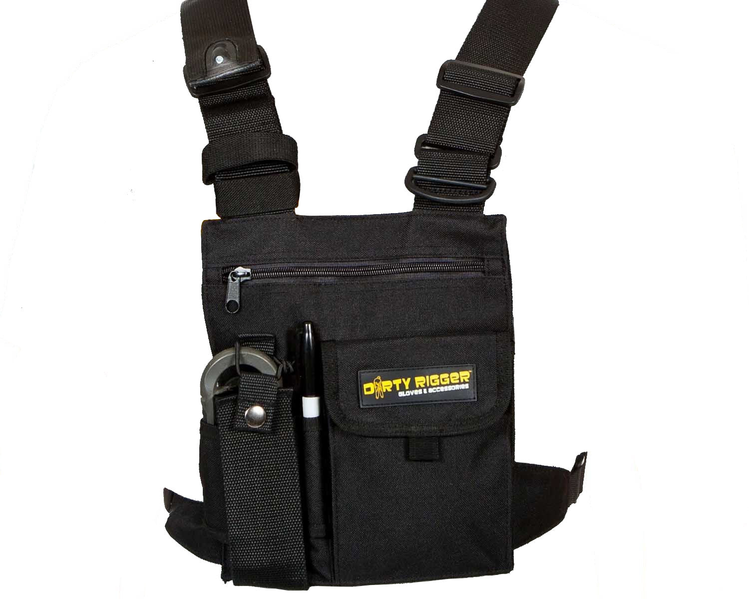 DIRLEDCR - Dirty Rigger LED Chest Rig Utility Pouch with Integrated 15mm LED Image 1