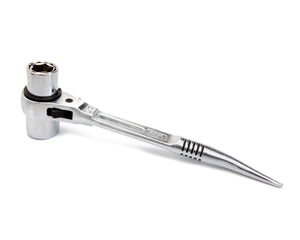 DIRP4W - Dirty Rigger Podger Ratchet (4 Way 17 or 19 or 21 or 24mm) with Pointed Handle Image 1