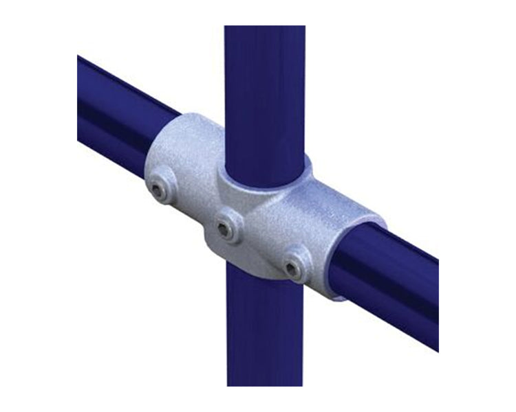 DOUT17625 - Doughty T17625 Pipeclamp 48mm Tube Angled Two Socket Cross 80 86degree Image 1