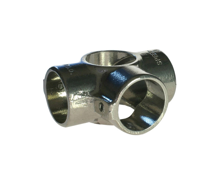 DOUT194013E - Doughty T194013E 48mm Tube Double 90degree Joint with Side Outlet SLIM Image 1