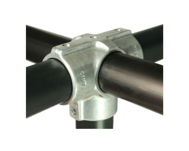 DOUT194013E - Doughty T194013E 48mm Tube Double 90degree Joint with Side Outlet SLIM Image 2