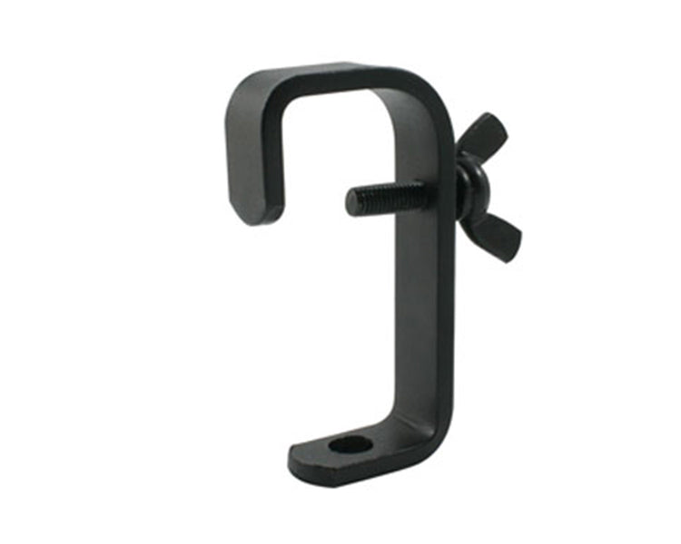 DOUT2010401 - Doughty T2010401 Hook Clamp with Fixings 48mm Tube SWL 40kg 95mm Black Image 1