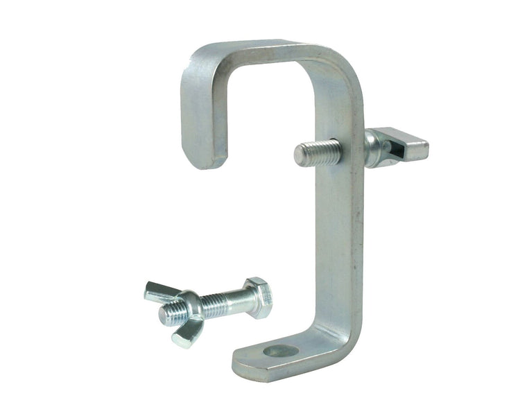 DOUT20104 - Doughty T20104 Hook Clamp with Fixings 48mm Tube SWL 40kg 95mm Silver Image 1