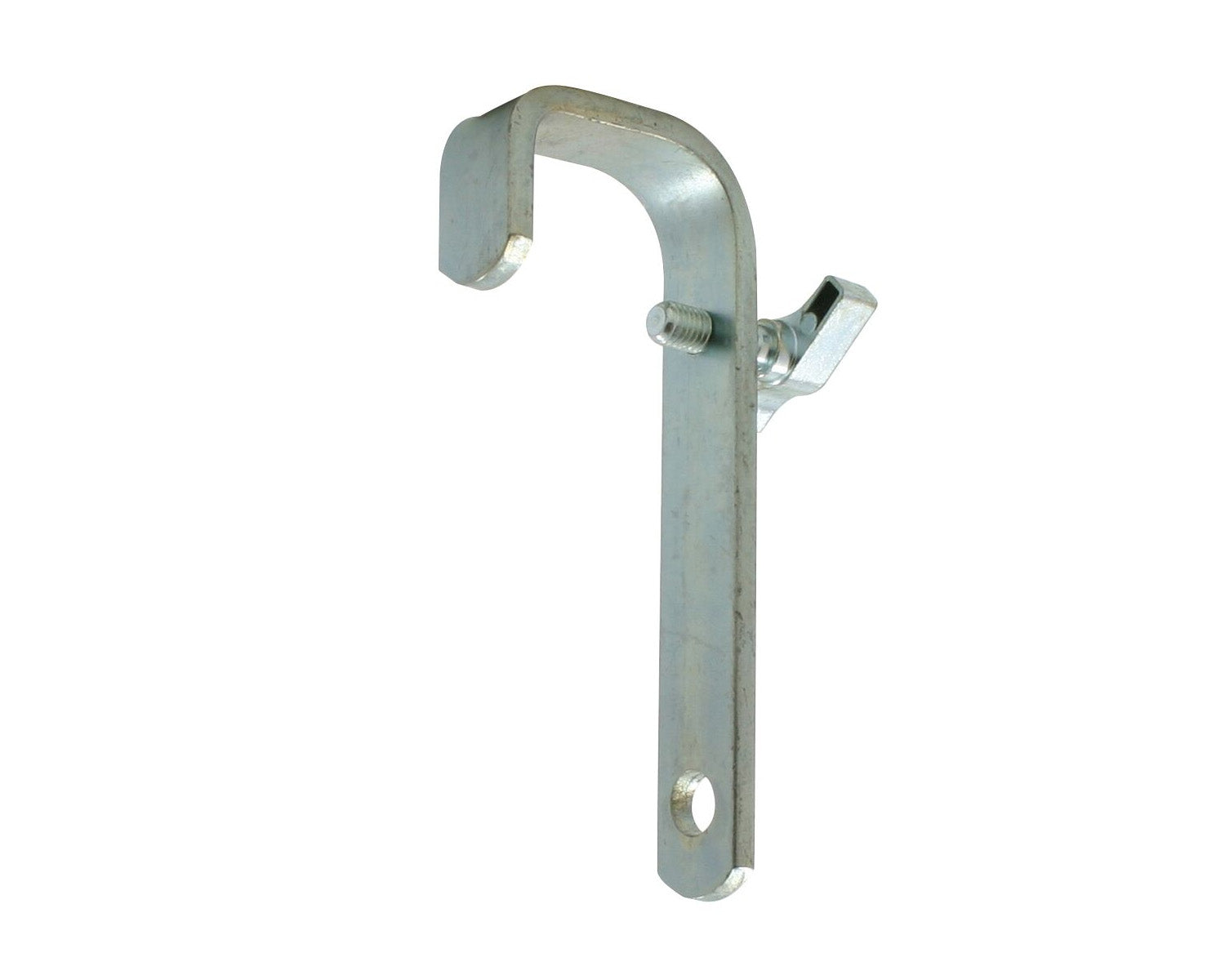 DOUT20107 - Doughty T20107 Straight Back Hook Clamp 48mm Tube SWL 40kg 115mm Silver Image 1