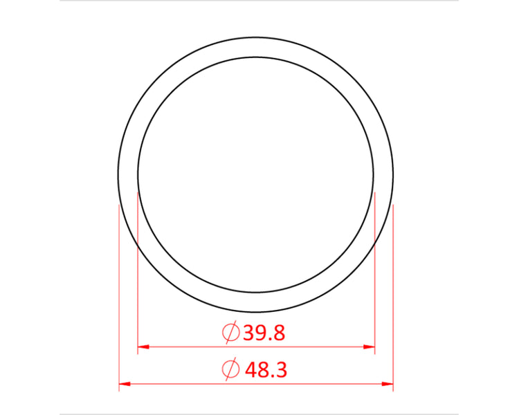 DOUT24003 - Doughty T24003 Aluminium Barrel 48mm x 3.0metre (10ft) Silver Image 2