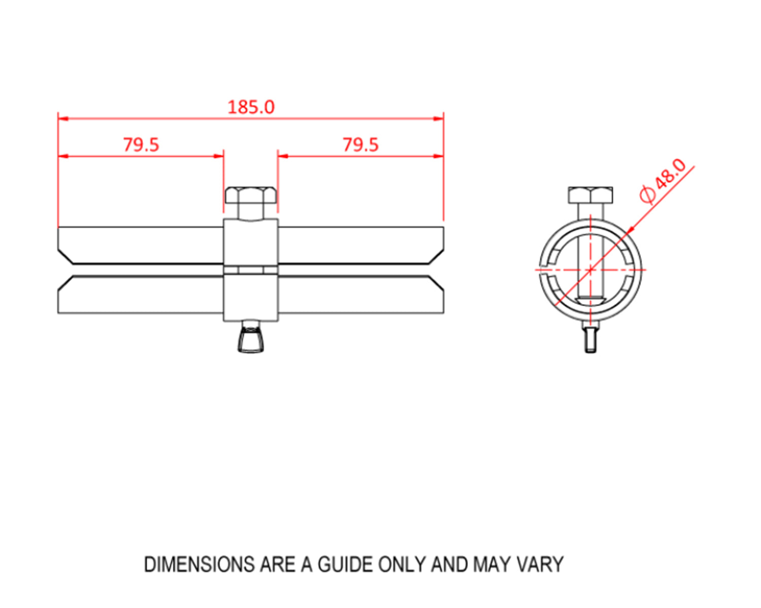 DOUT25100 - Doughty T25100 Scaffold Joint Pin 48mm Image 2
