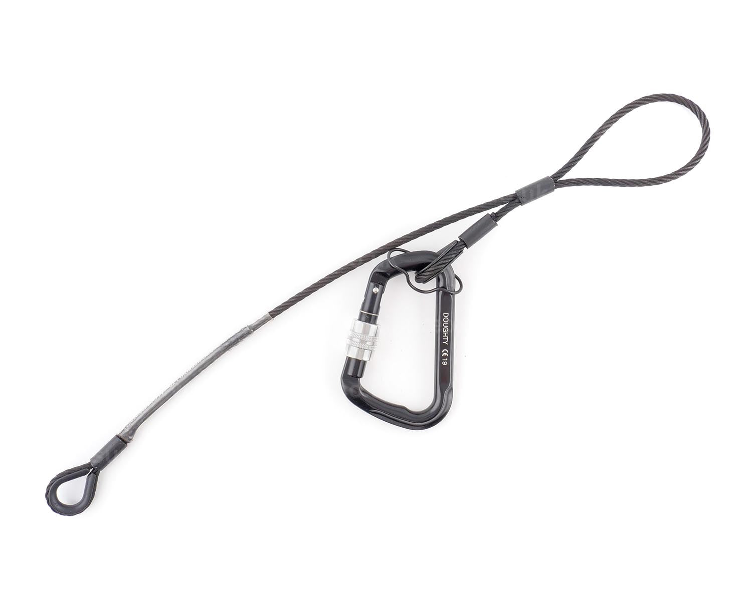 DOUT2830001 - Doughty T2830001 75Kg Heavy Weight Safety Wire 700mm Black Image 1