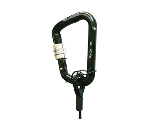 DOUT2870001 - Doughty T2870001 400Kg Screwgate Alloy Karabiner BLACK Image 1