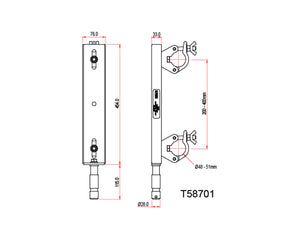 DOUT58701 - Doughty T58701 Ladder Truss Adaptor 200 400mm Centres SWL200kg Image 2