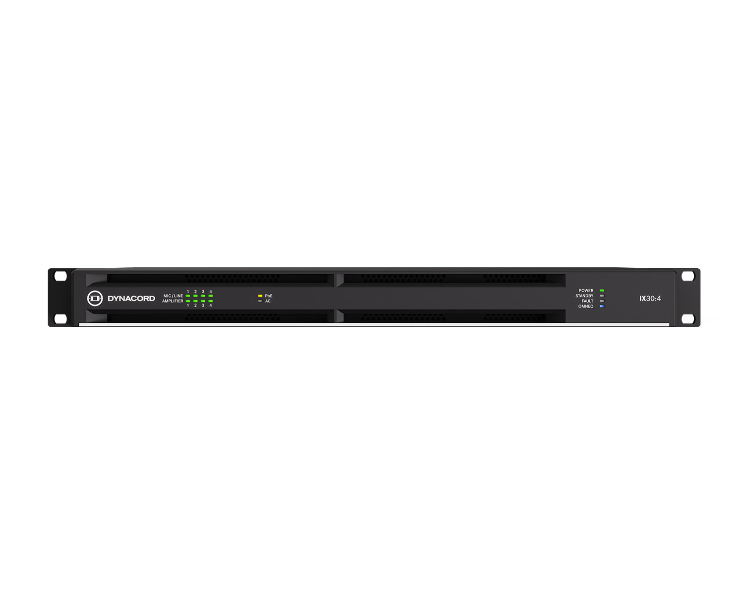 DYNIX304 - Dynacord IX30:4 Networked DSP Power Amp 4x600W @ 4ohm Dante 1U Image 3