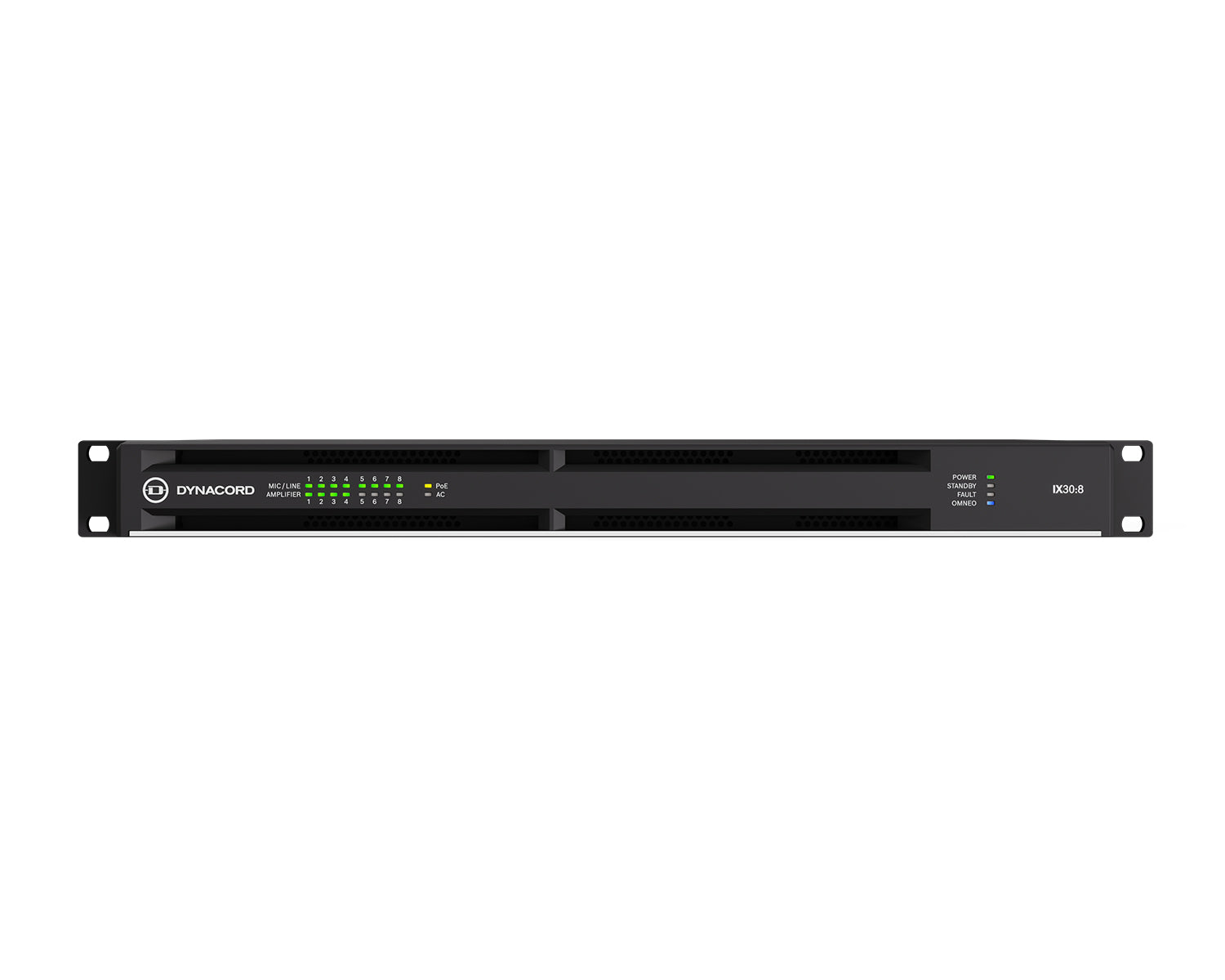 DYNIX308 - Dynacord IX30:8 Networked DSP Power Amp 8x375W @ 4ohm Dante 1U Image 3